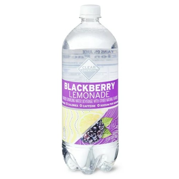 Clear American Sparkling Water, Blackberry Lemonade, 33.8 fl oz