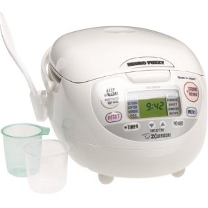 Zojirushi NS-ZCC10 5-1/2-Cup Neuro Fuzzy Rice Cooker and Warmer,1.0-Liter