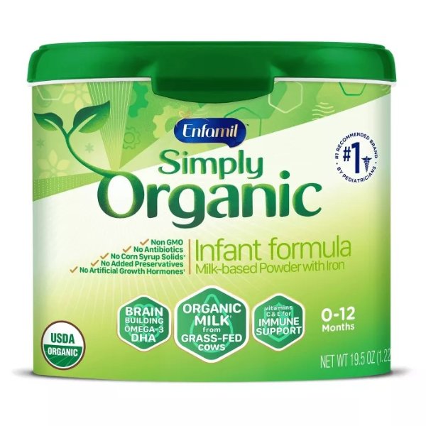 Simply Organic Powder Infant Formula - 19.5oz