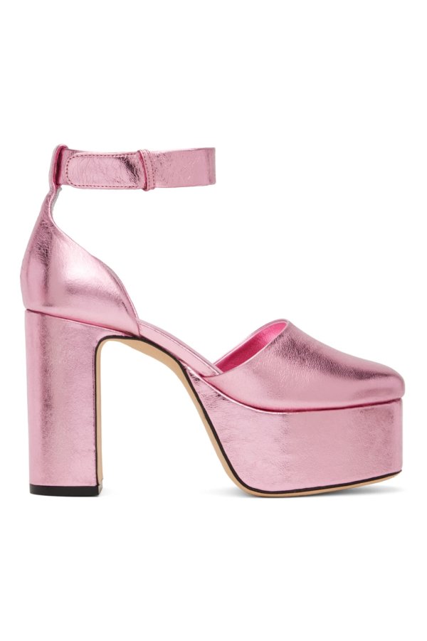 Pink Barb Heels