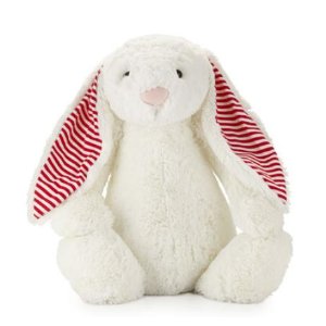 Jellycat  Huge Candy Stripe Bunny, White @ Neiman Marcus
