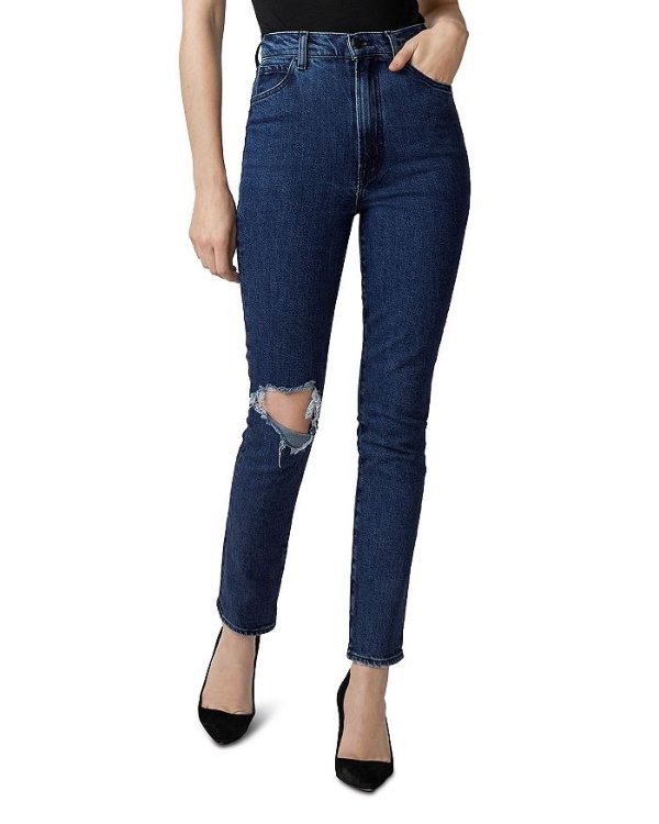 1212 Runway High-Rise Slim Jeans in Chadron Destruct