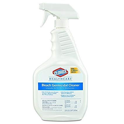 Healthcare 68967CT Bleach Germicidal Cleaner, 22oz Spray Bottle (Case of 8)