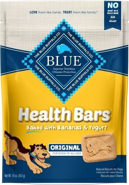 Health Bars Baked with Banana & Yogurt Dog Treats