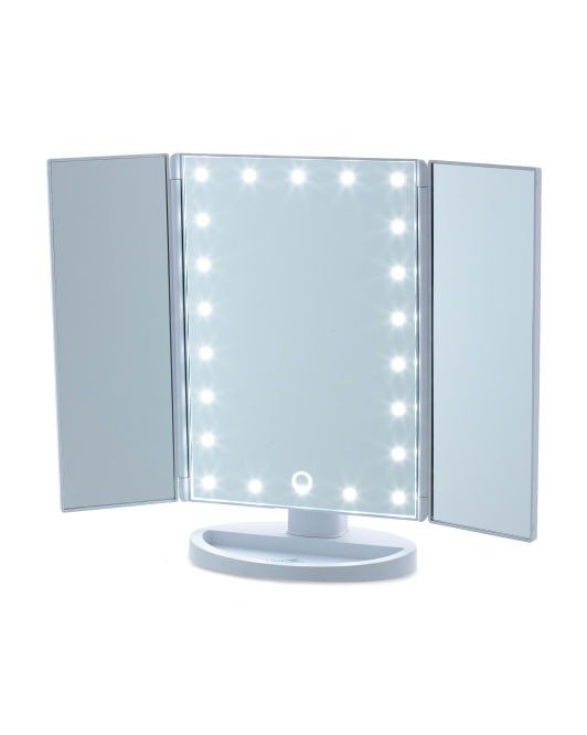 Touch Trifold Dimmable Led Makeup Mirror