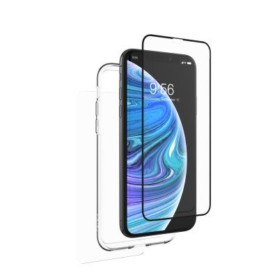 InvisibleShield Glass+ 360 with Bumper for the Apple iPhone XS/X | Apple iPhone Xs/X | InvisibleShield