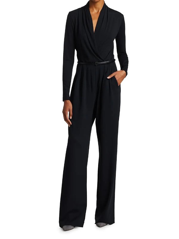 Marusca Belted Wrap Jumpsuit
