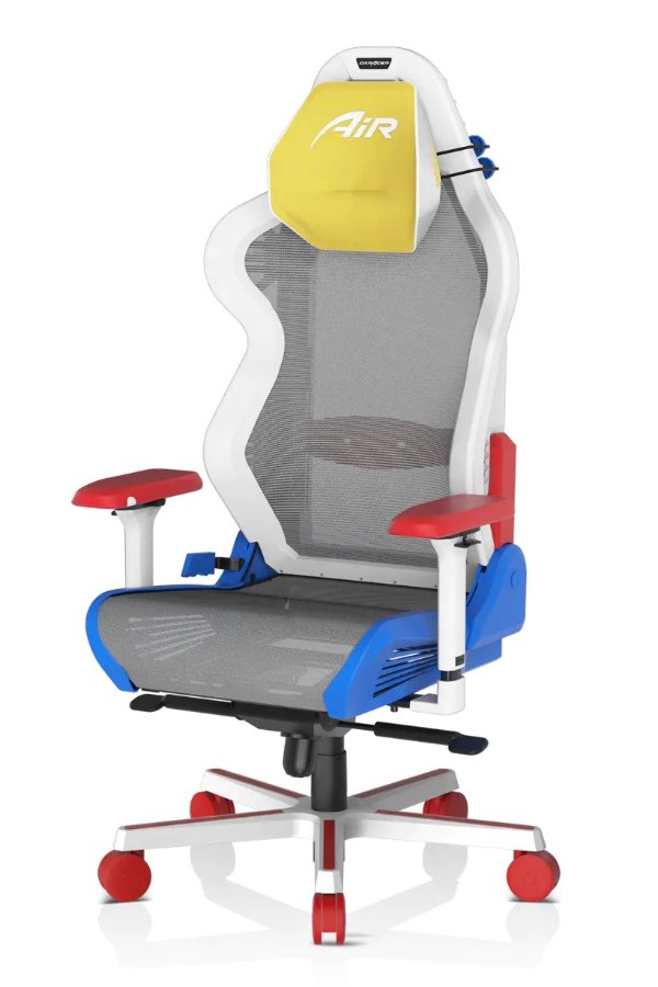 Air Mesh 电竞椅 红黄蓝拼色