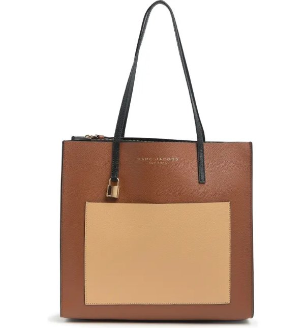 Grind Colorblock Leather Tote Bag
