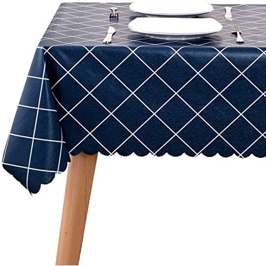Square Waterproof Vinyl Tablecloth – 54 x 54 Inch