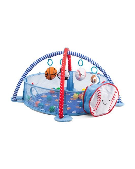 婴儿游戏毯，含海洋球