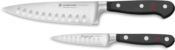 Wüsthof Classic Hollow Edge 2-Piece Chef's Knife Set