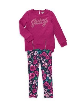 Juicy Couture Baby Girl's 2-Piece Top & Pants Set