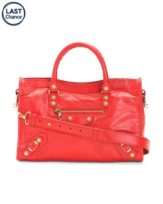 Made In Italy Leather City Satchel | Handbags | Marshalls