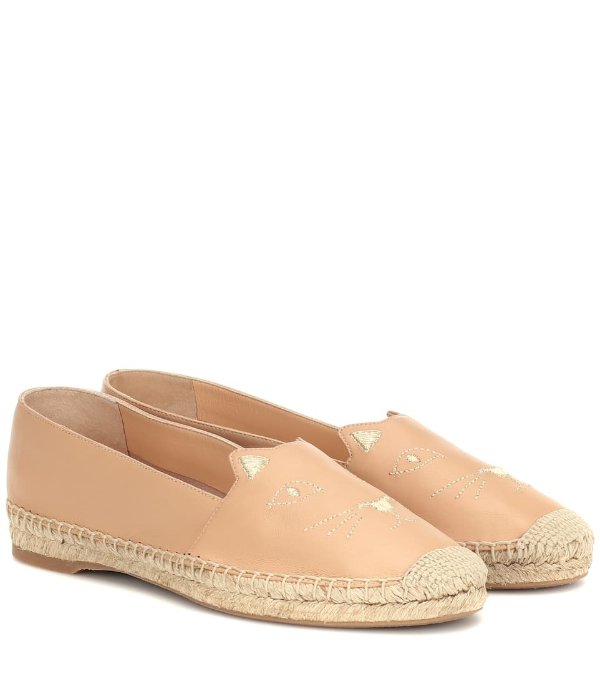 Exclusive to Mytheresa – Kitty leather espadrilles