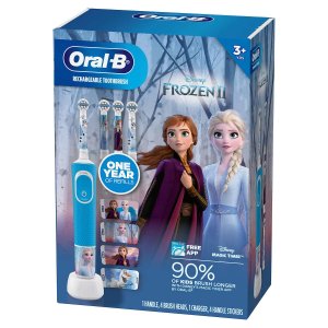 Oral-B 儿童电动牙刷套装及替换头，冰雪奇缘2或星战两种选