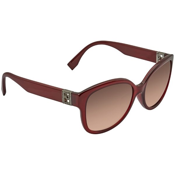 Brown Gradient Round Sunglasses FF 0069/F/S