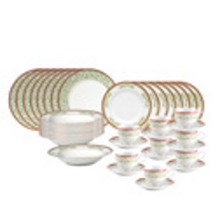 Mikasa Holiday Traditions 40 Piece Set w/Rim Soup Bowl Service for 8