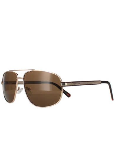 Guess Men's Gold Sunglasses SKU: GF0244-32E UPC: 889214431356