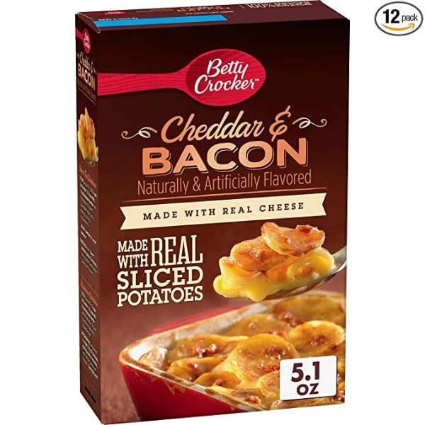 Cheddar and Bacon Potatoes, 5.1 oz (Pack of 12)