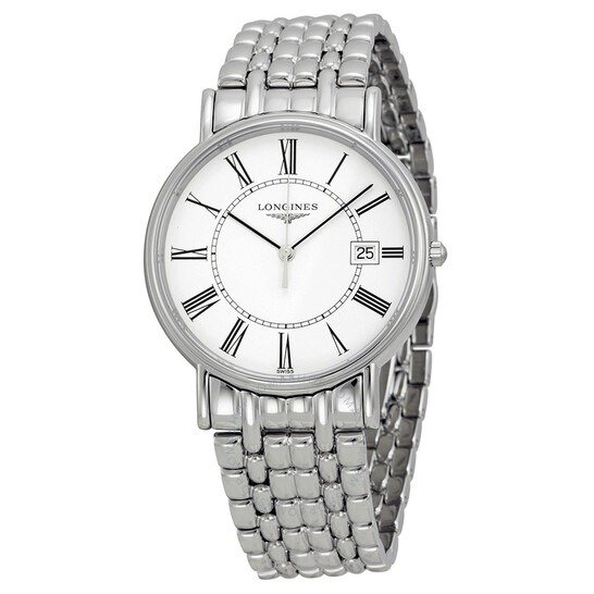 La Grande Classique Presence White Dial Steel Men's Watch L4.790.4.11.6