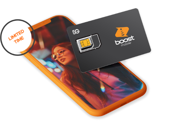 Boost Mobile 5GB 5G/4G LTE + FREE SIM Kit