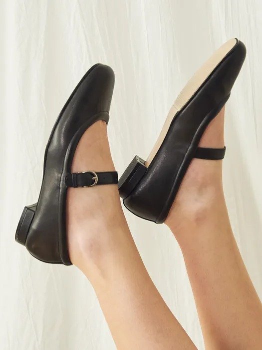 Mary jane Strap shoes_Black