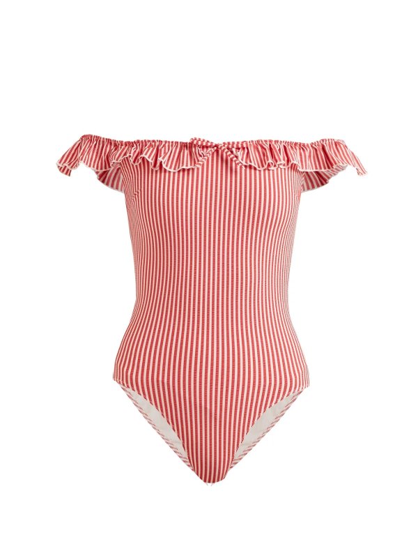 The Amelia off-the-shoulder swimsuit | Solid & Striped | MATCHESFASHION.COM UK