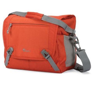 Lowepro Nova Sport 17L AW Shoulder Bag for DSLR with Attached Lens, Pepper Red