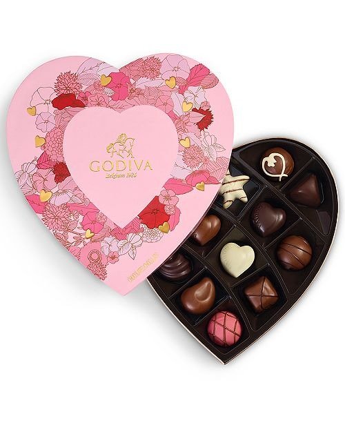 14-Pc. Assorted Chocolates Heart Gift Box