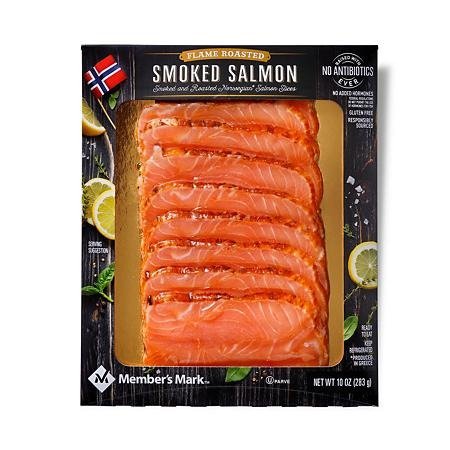 Member's Mark Smoked and Flame Roasted Norwegian Salmon Slices (10 oz.) - Sam's Club