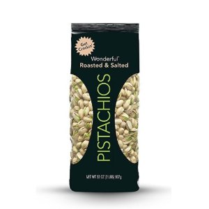 Wonderful Pistachios, Roasted and Salted, 32-oz Bag