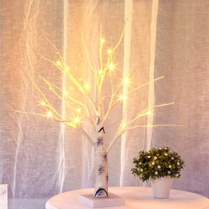 Bolylight Birch Tree Artificial Small Tree Lighted Table Tree Lamp Great Decor