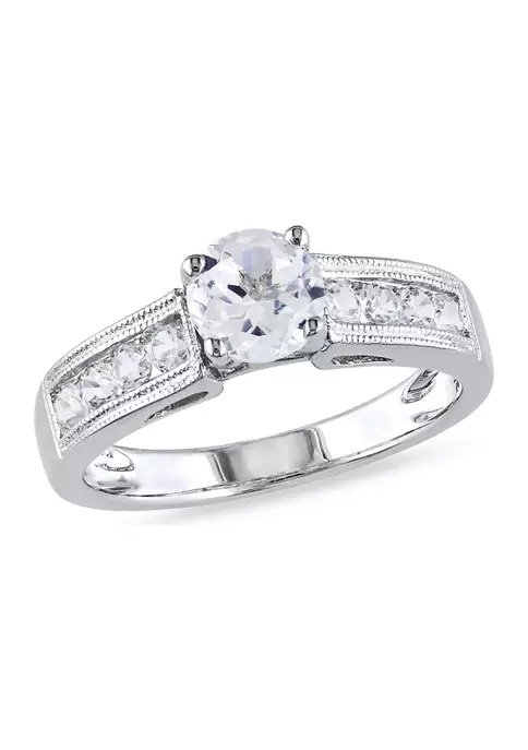 1.5 ct. t.w. Created White Sapphire Engagement Ring in Sterling Silver