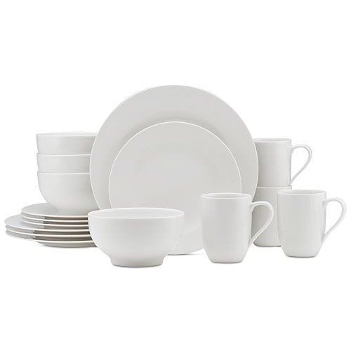 Dinnerware For Me Collection Porcelain 16 Piece Place Setting, Service for 4