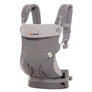 Ergobaby 360 All Carry Positions Award-Winning Ergonomic Baby Carrier, Dewy Grey