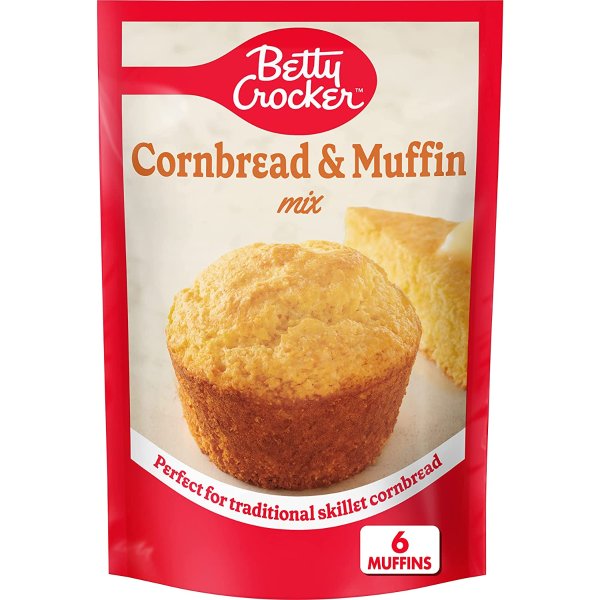 Betty Crocker 玉米面包松饼粉 6.5oz 9包