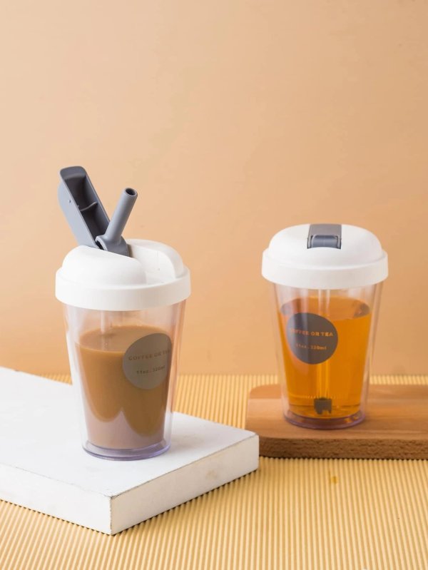 1pc Clamshell Straw Cup