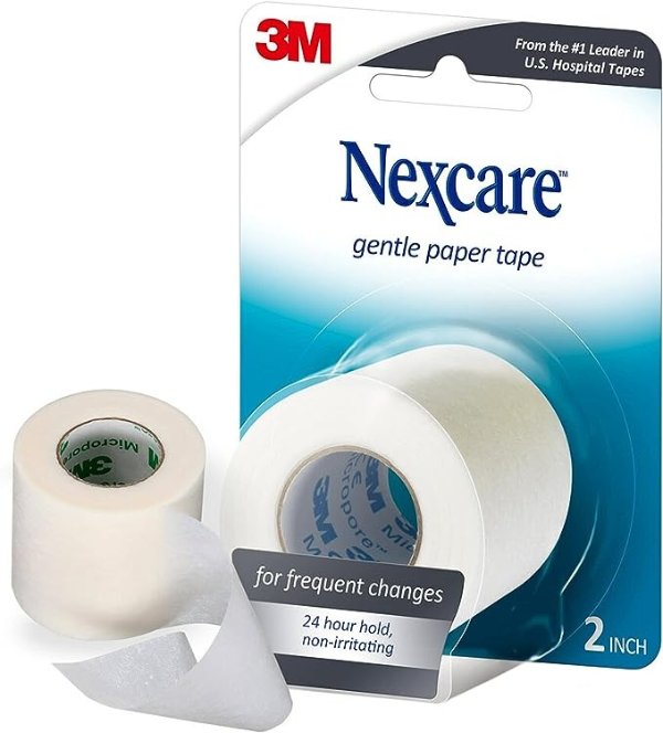 Gentle Paper First Aid Tape, Ideal For Securing Gauze And Dressings, 2 In X 10 Yards, 0.2 Pound