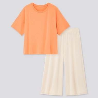 WOMEN ULTRA STRETCH AIRism SHORT-SLEEVE SET
