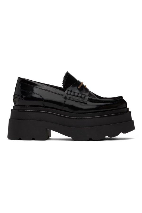 Black Carter Platform Loafers