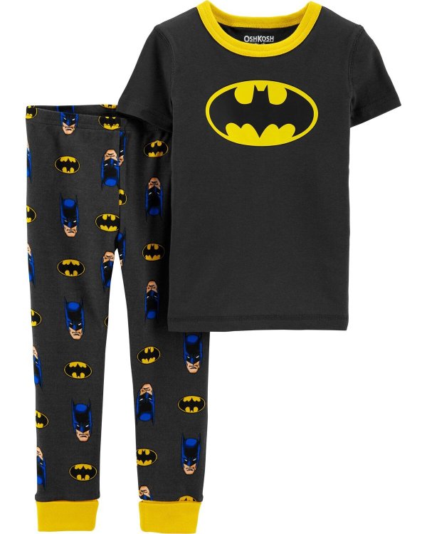 小童全棉紧身蝙蝠侠睡衣套装