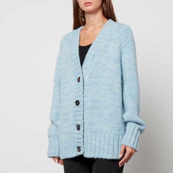 Alpaca, Cotton and Wool-Blend Knit Cardigan