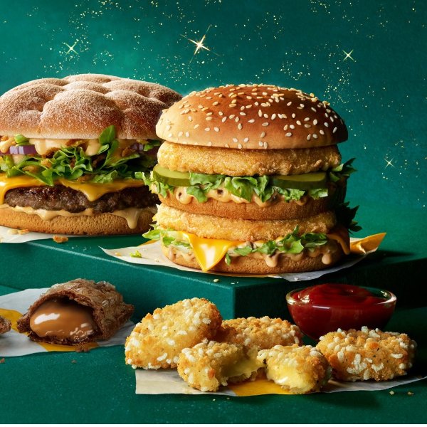McDonald's 自选汉堡鸡块+中薯+沙拉