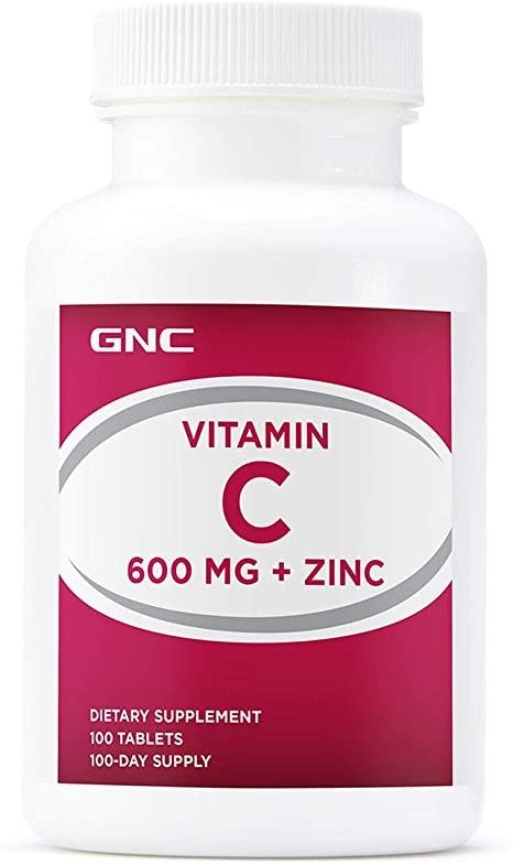 GNC 维生素C 600mg+锌 100片