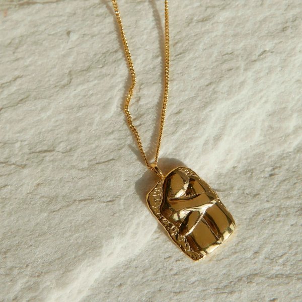 Embrace Pendant Necklace in Gold