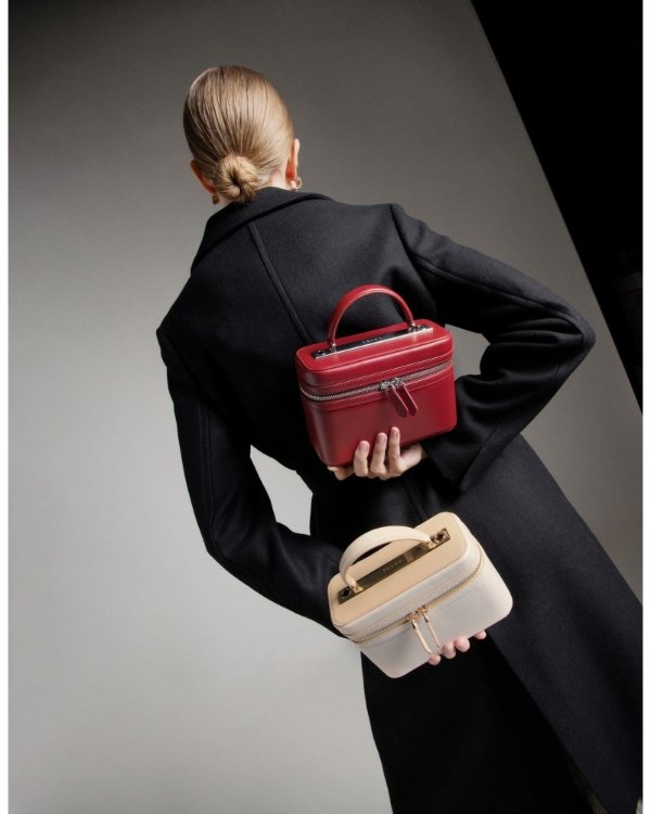 Leather Tasselled Tri-Fold WalletRuched Clutch Boxy Shoulder Bag