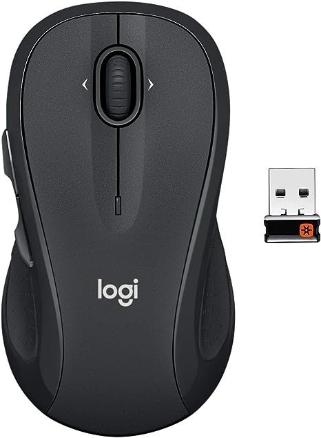 M510 Wireless Computer Mouse for PC with USB Unifying Receiver - Graphite