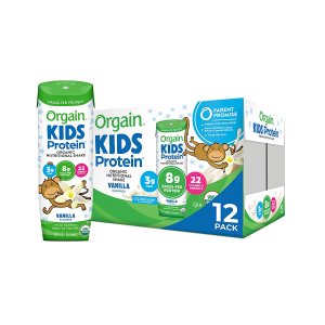 Orgain 儿童有机营养奶昔，香草口味，8.25盎司 12盒