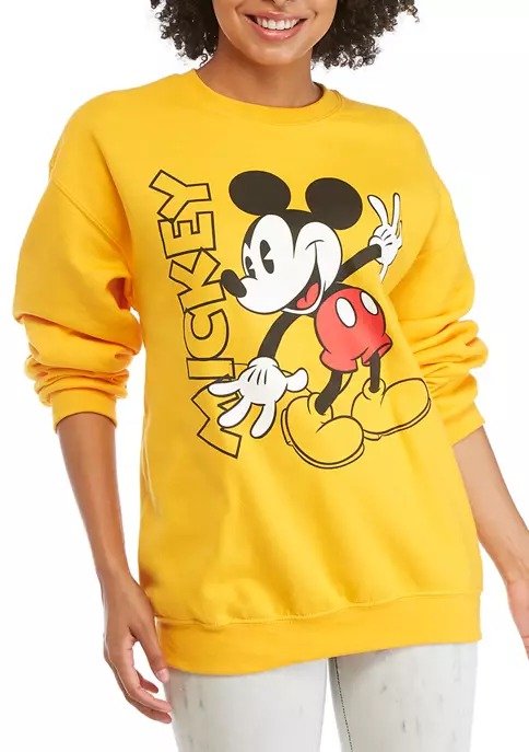 Junior's Yummy Fleece Mickey Mouse Sweatshirt